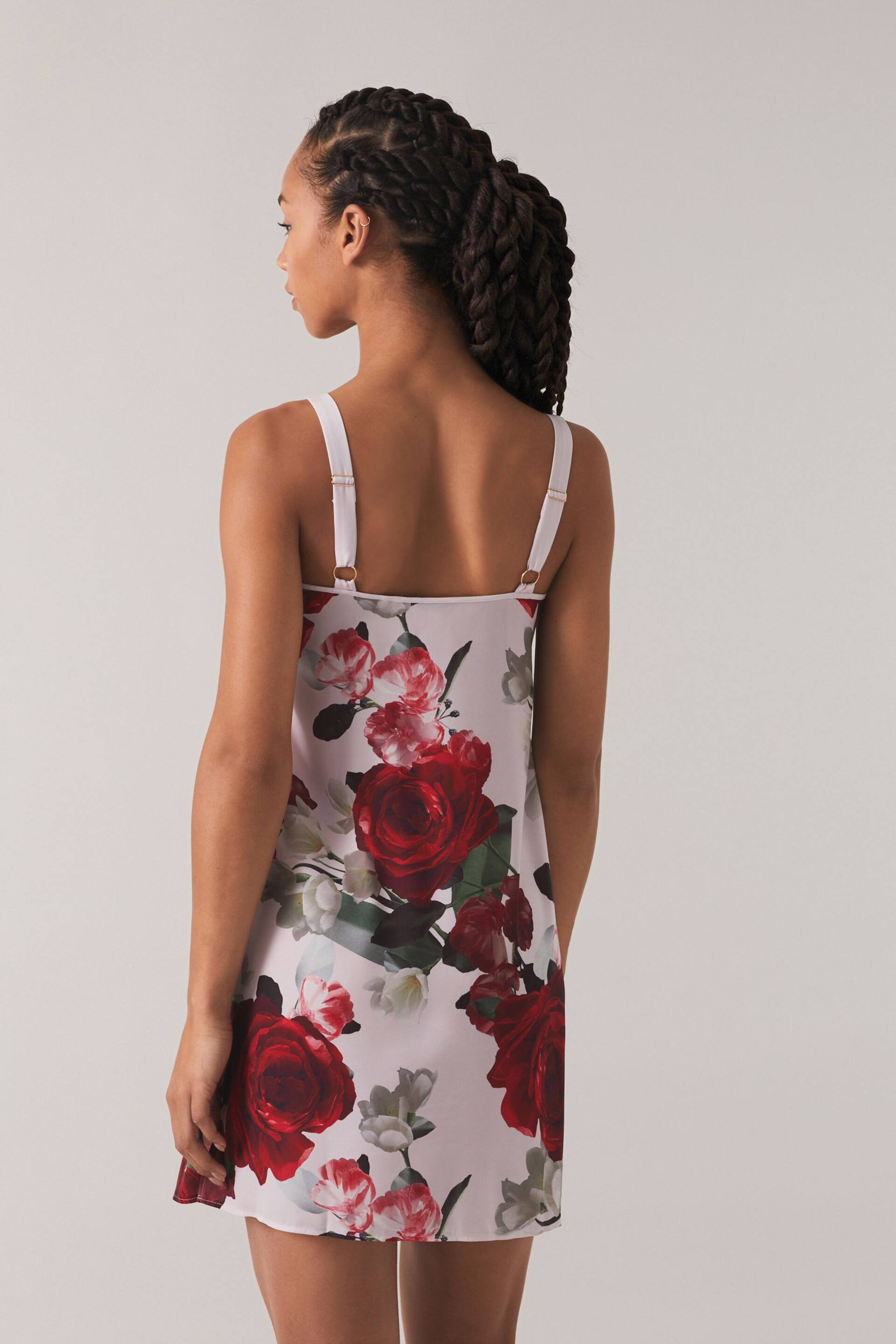 B by Ted Baker Floral Satin Lace Slip Night Dress - Image 2 of 8