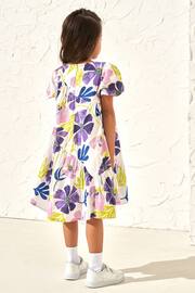 Angel & Rocket Purple Jodie Asymmetric Print Dress - Image 2 of 7