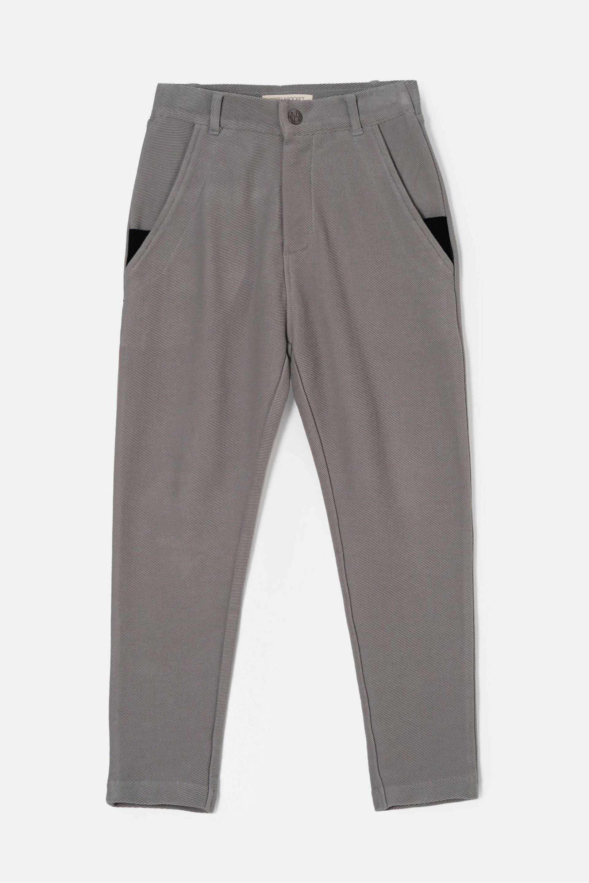 Angel & Rocket Grey Benjamin Smart Jersey Trousers - Image 3 of 5