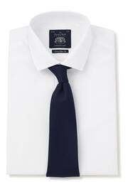 Savile Row Company Navy Fine Twill Skinny Silk Tie - Image 4 of 4