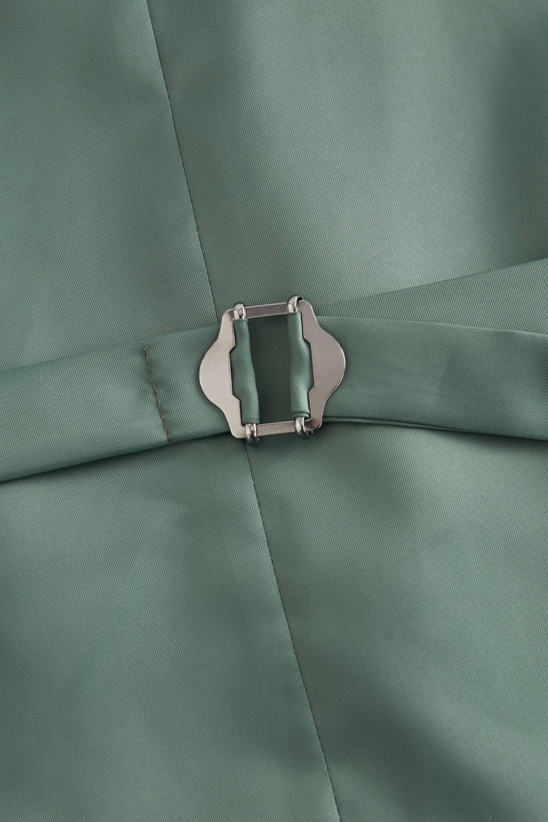 Grey Textured Suit Waistcoat - Image 6 of 8