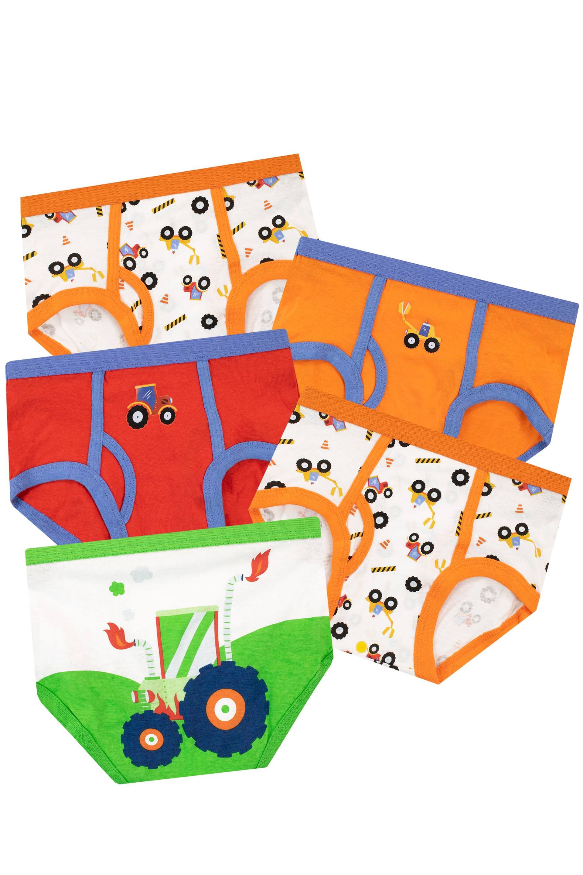 Harry Bear Multi Tractor Underwear 5 Packs - Image 1 of 5