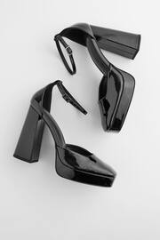 Black Forever Comfort® Square Toe Platform Heel Shoes - Image 7 of 9