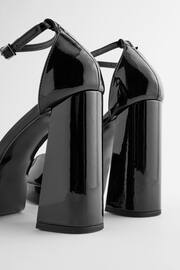Black Forever Comfort® Square Toe Platform Heel Shoes - Image 9 of 9