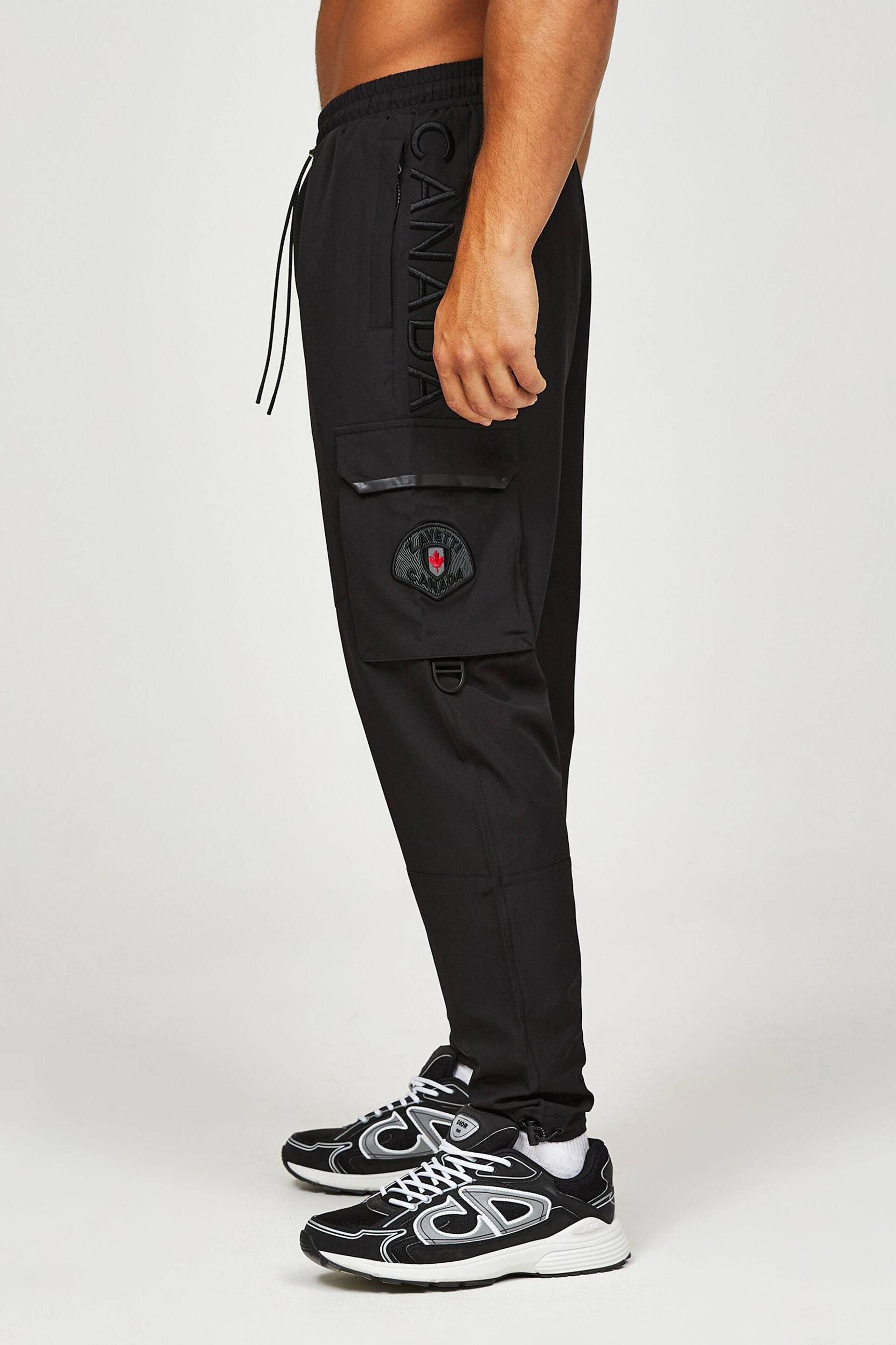 Zavetti Canada Rivelini Cargo Black Trousers - Image 5 of 7