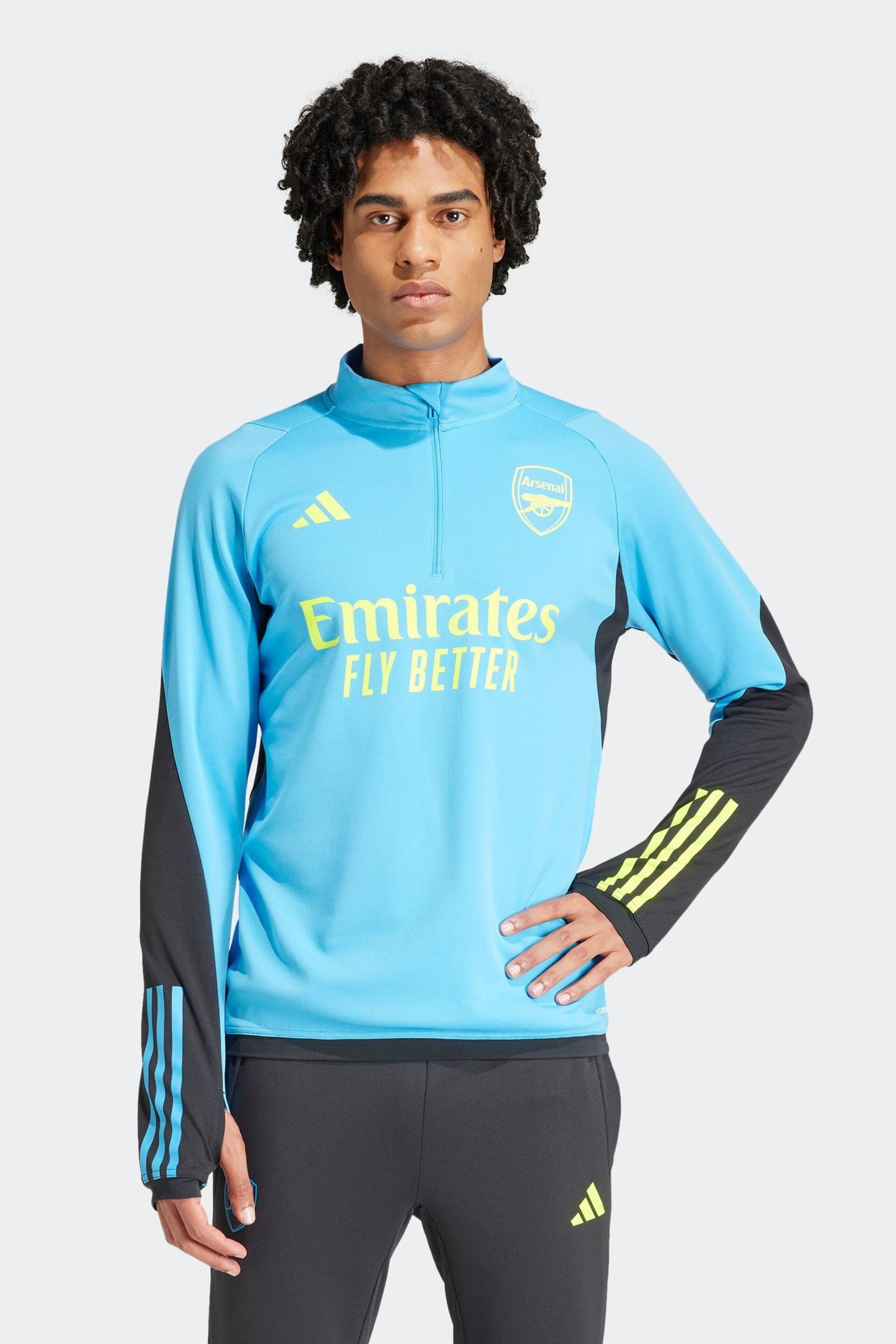 adidas Bright Blue Arsenal Tiro 23 Training Top - Image 1 of 7