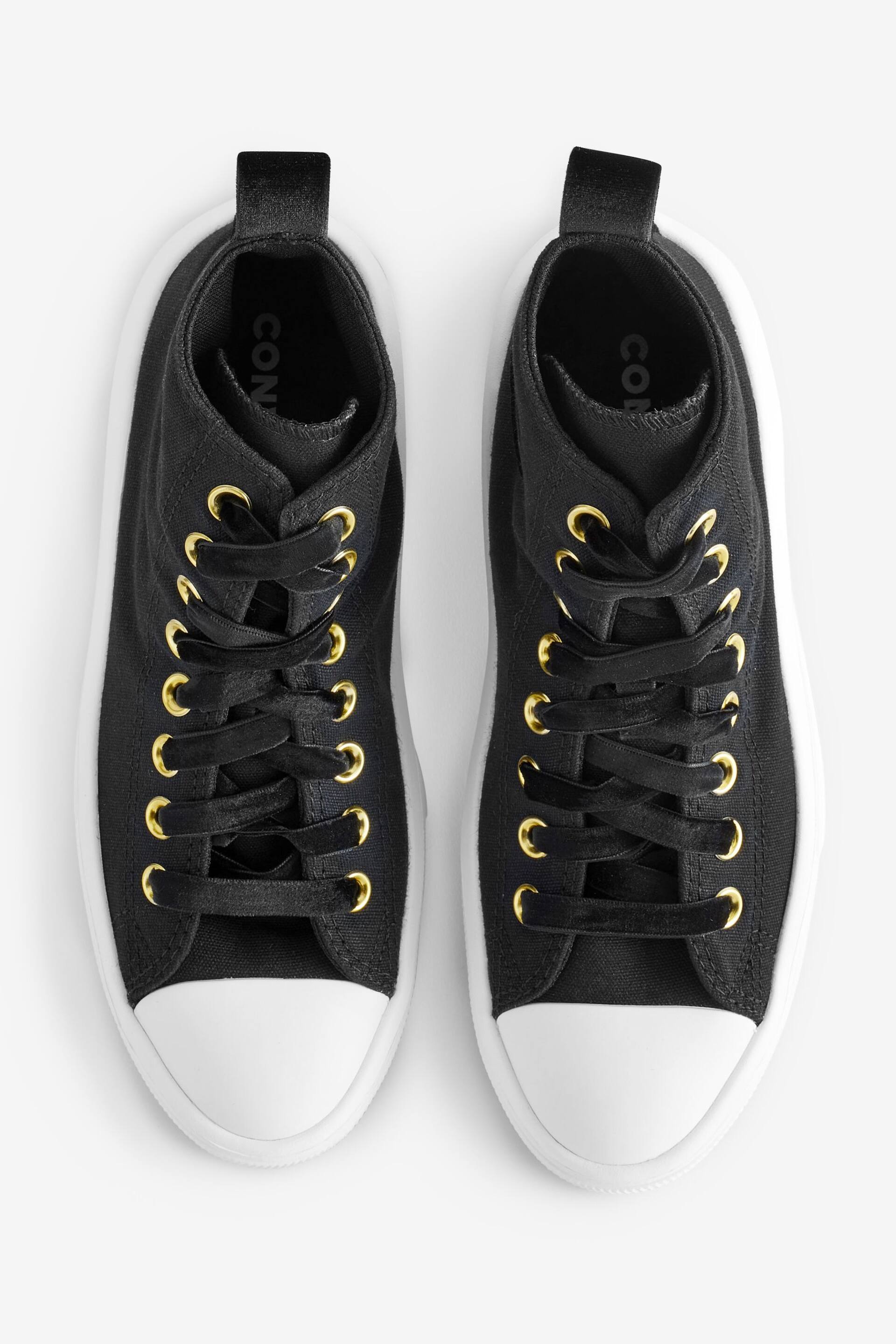 Converse Black Velvet Move Youth Trainers - Image 10 of 14