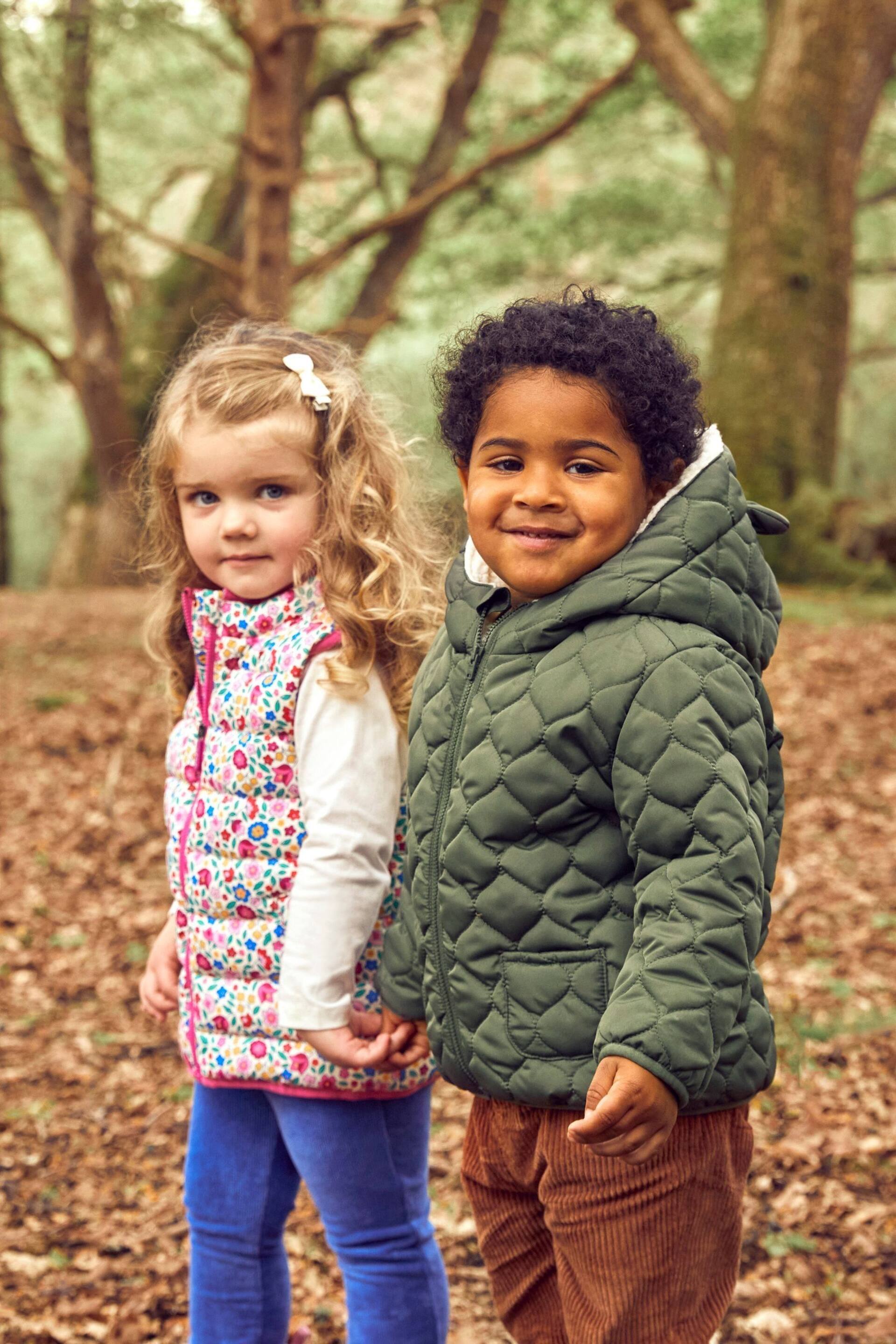 JoJo Maman Bébé Khaki Quilted Puffer Jacket - Image 3 of 9