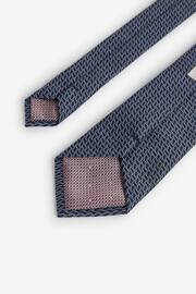 Blue/Navy Pattern Tie - Image 3 of 3