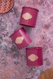 Kitchencraft Burgundy 3 Pieces Storage Canisters - Image 1 of 3