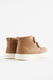 Tan Brown With Off White Sole Standard Fit (F) Warm Lined Touch Fastening Boots - Image 3 of 5
