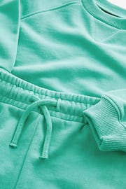 Mint Green Oversized Sweatshirt and Shorts Set (3mths-7yrs) - Image 6 of 6