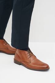 Tan Brown Leather Chukka Boots - Image 1 of 7