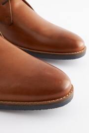 Tan Brown Leather Chukka Boots - Image 6 of 7