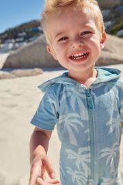 Blue Towelling All-In-One (3mths-7yrs) - Image 4 of 7