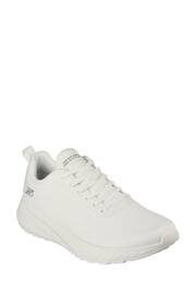 Skechers Grey Chrome Bobs Squad Chaos Prism Bold Trainers - Image 1 of 5