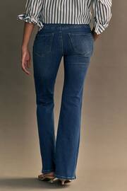 ONLY Blue High Waisted Flare Leg Rose Jeans - Image 4 of 8