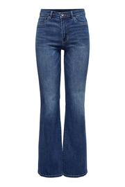 ONLY Blue High Waisted Flare Leg Rose Jeans - Image 6 of 8