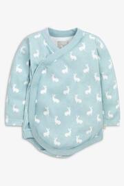 The Little Tailor Baby Easter Bunny Print Soft Cotton Bodysuit - Image 1 of 4