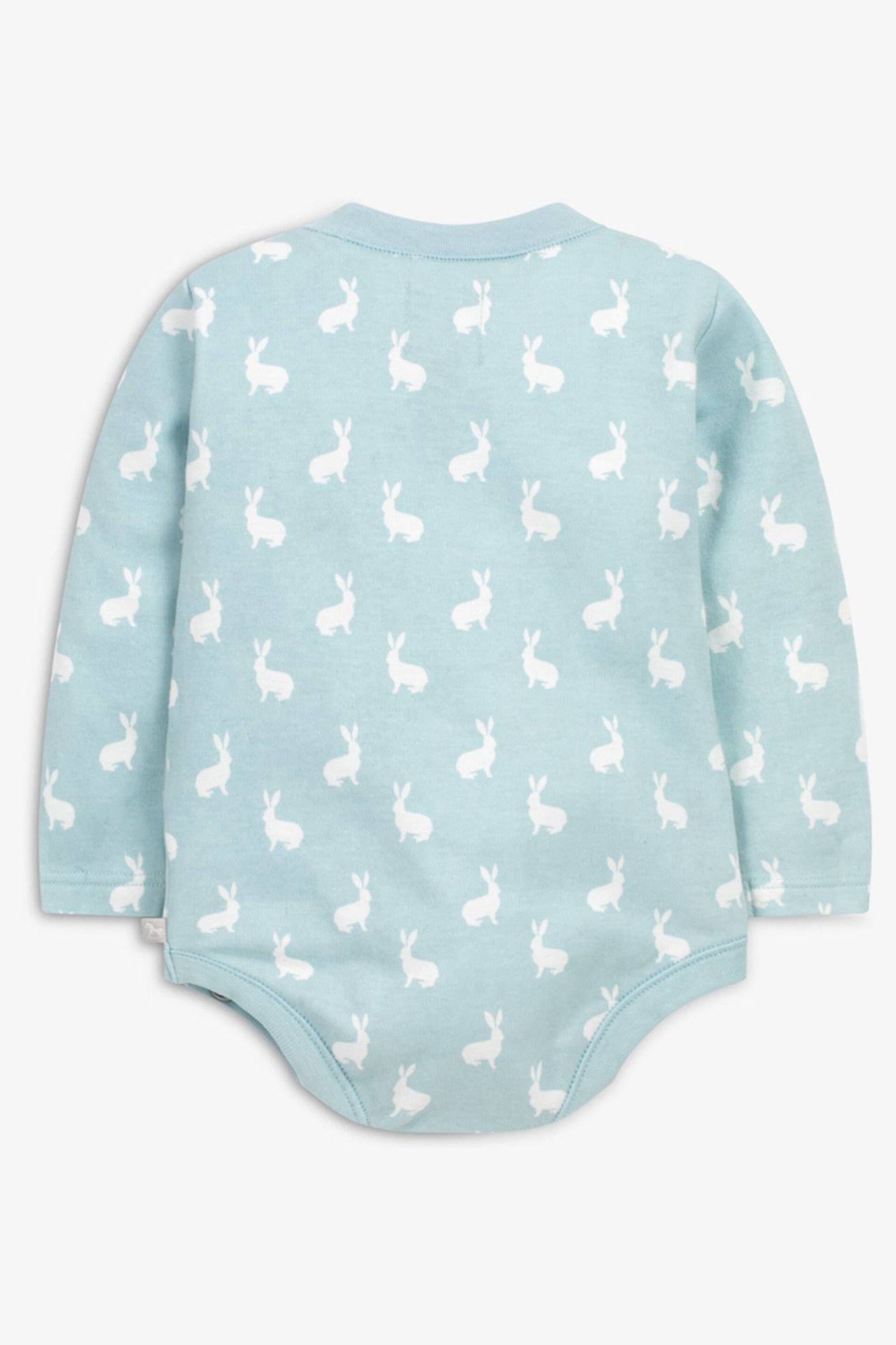 The Little Tailor Baby Easter Bunny Print Soft Cotton Bodysuit - Image 2 of 4