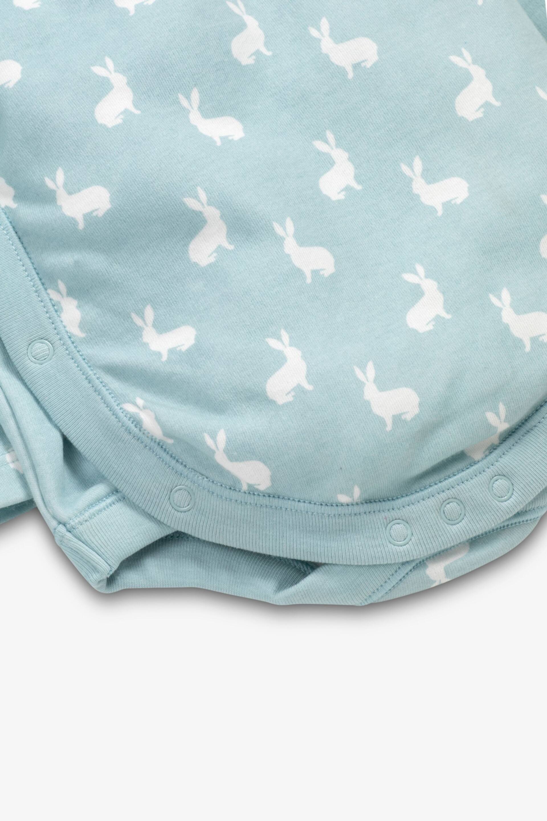 The Little Tailor Baby Easter Bunny Print Soft Cotton Bodysuit - Image 3 of 4