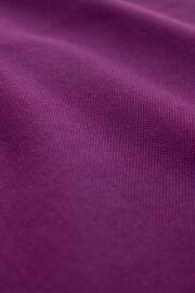Purple Bright Regular Fit Short Sleeve Pique Polo Shirt - Image 7 of 7