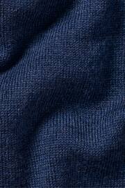 Charles Tyrwhitt Blue Pure Merino V-Neck Jumper - Image 4 of 4