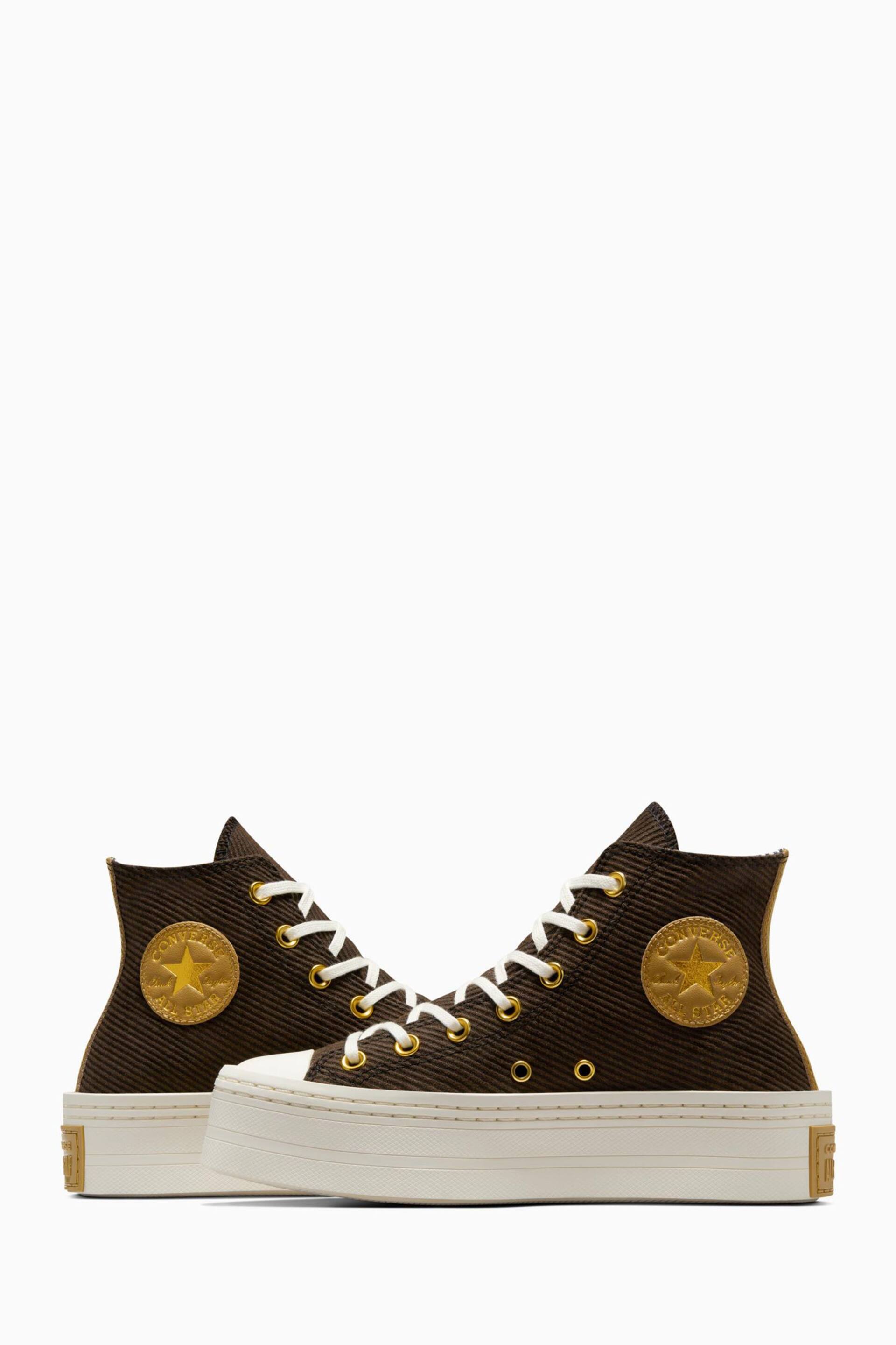 Converse Brown Modern Lift Trainers - Image 4 of 16