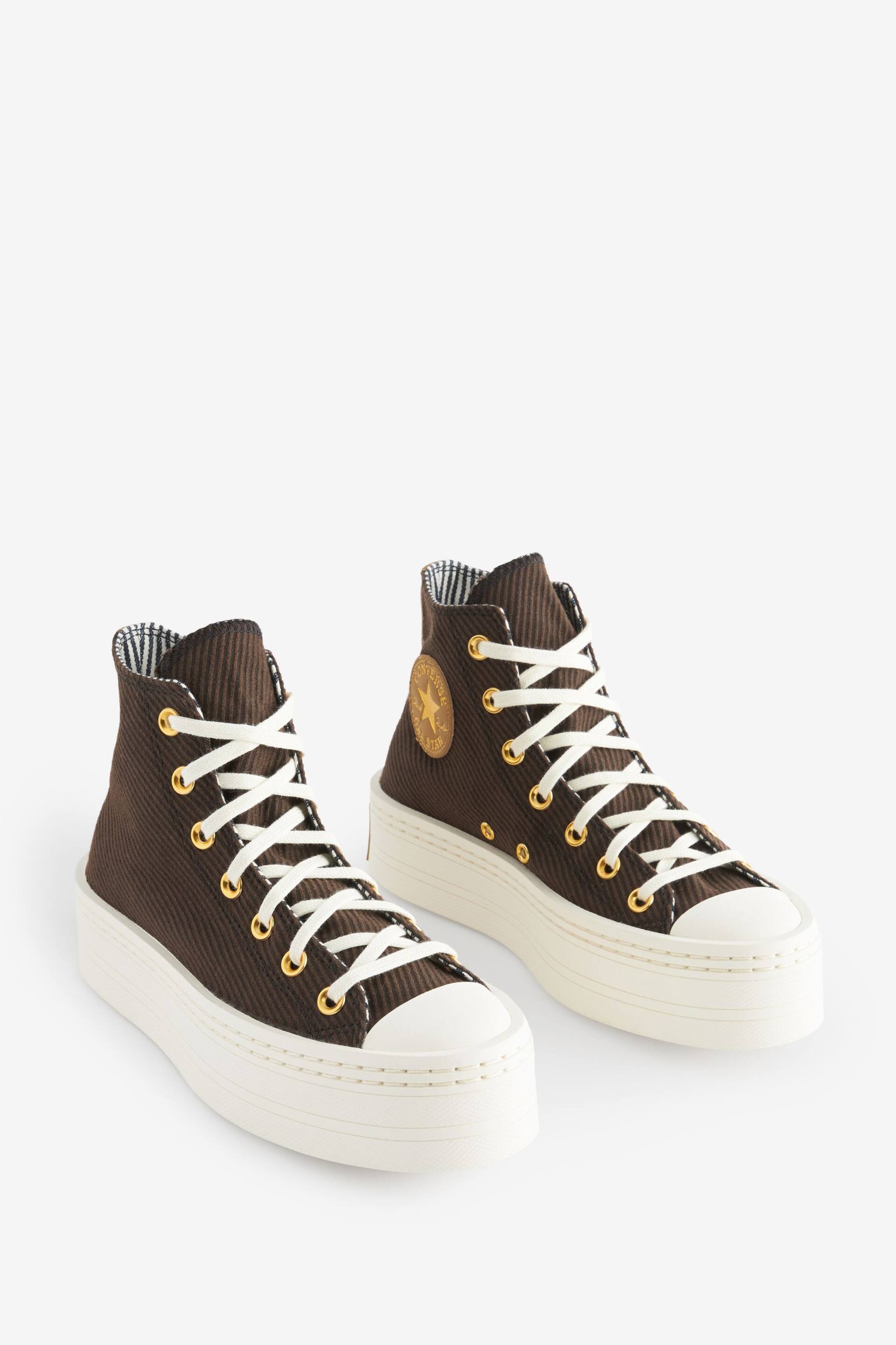 Converse Brown Modern Lift Trainers - Image 5 of 16
