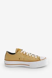 Converse Yellow Lift Chuck Ox Trainers - Image 1 of 9