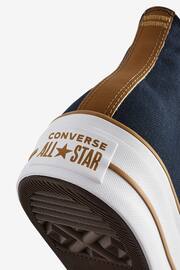 Converse Black/Gold Platform Lift Trainers - Image 9 of 9