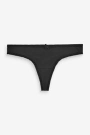 Black/White/Nude Thong Microfibre Knickers 5 Pack - Image 6 of 8