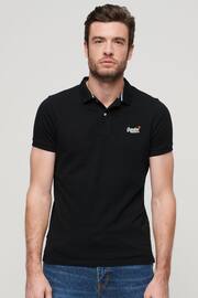 Superdry Black Classic Pique Polo Shirt - Image 5 of 9