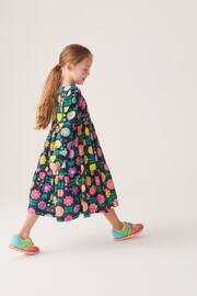 Little Bird by Jools Oliver Navy Long Sleeve Floral Dress - Image 2 of 9