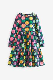 Little Bird by Jools Oliver Navy Long Sleeve Floral Dress - Image 6 of 9