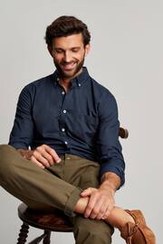 Joules Oxford Navy Blue Long Sleeve Oxford Shirt - Image 1 of 7
