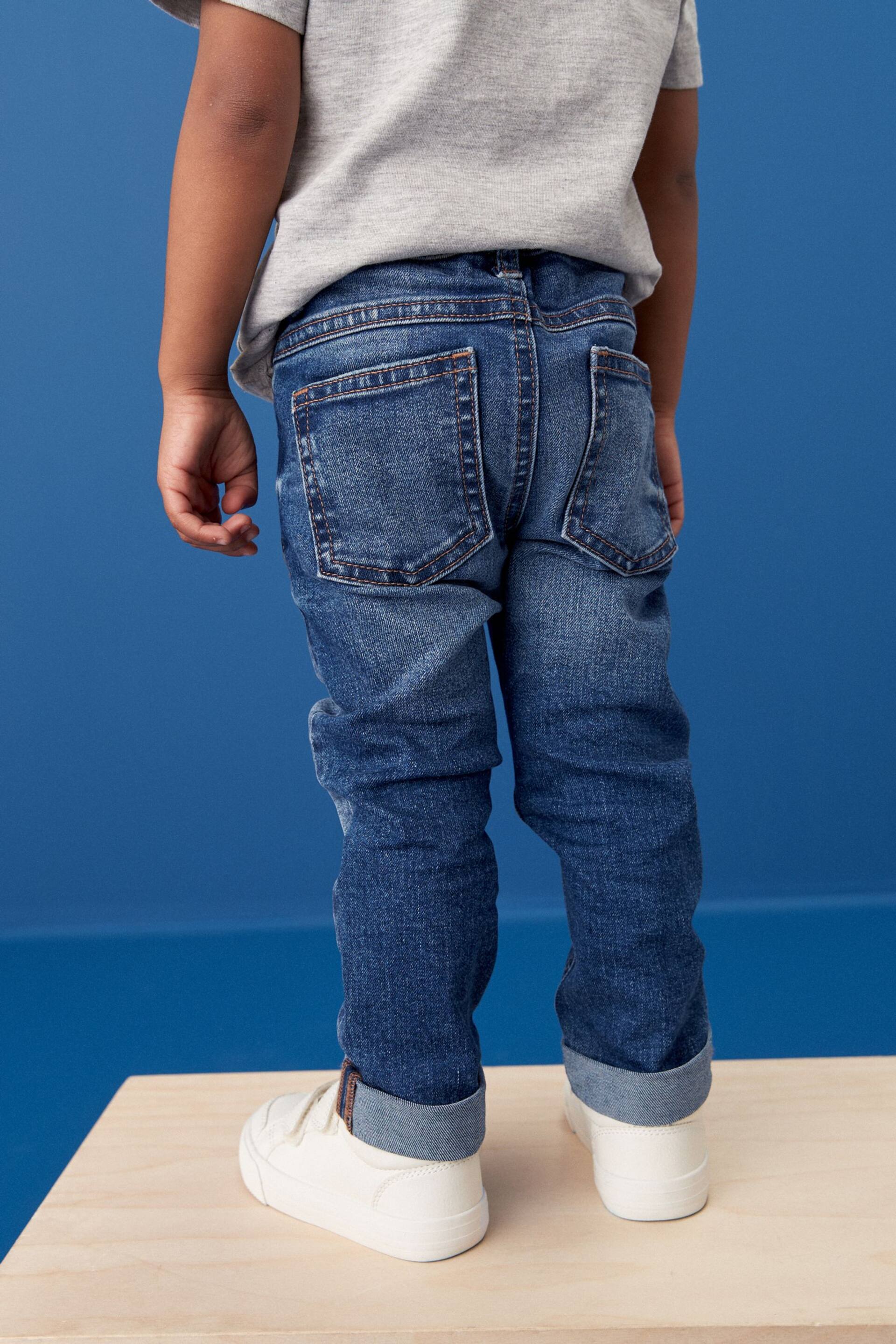 Mid Blue Denim Distressed Jeans (3mths-7yrs) - Image 3 of 8