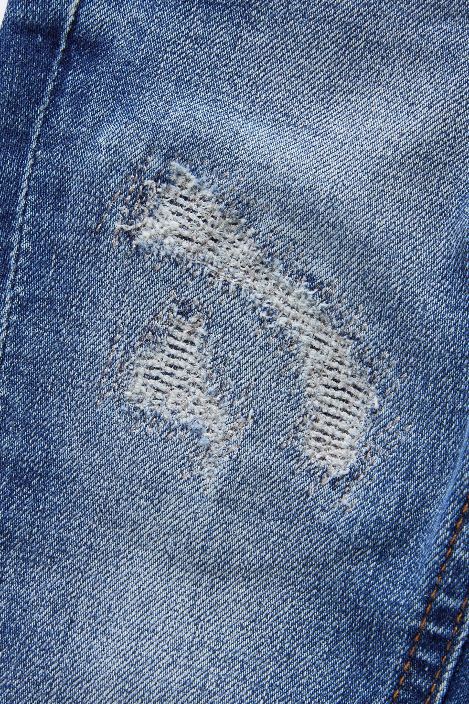 Mid Blue Denim Distressed Jeans (3mths-7yrs) - Image 6 of 8