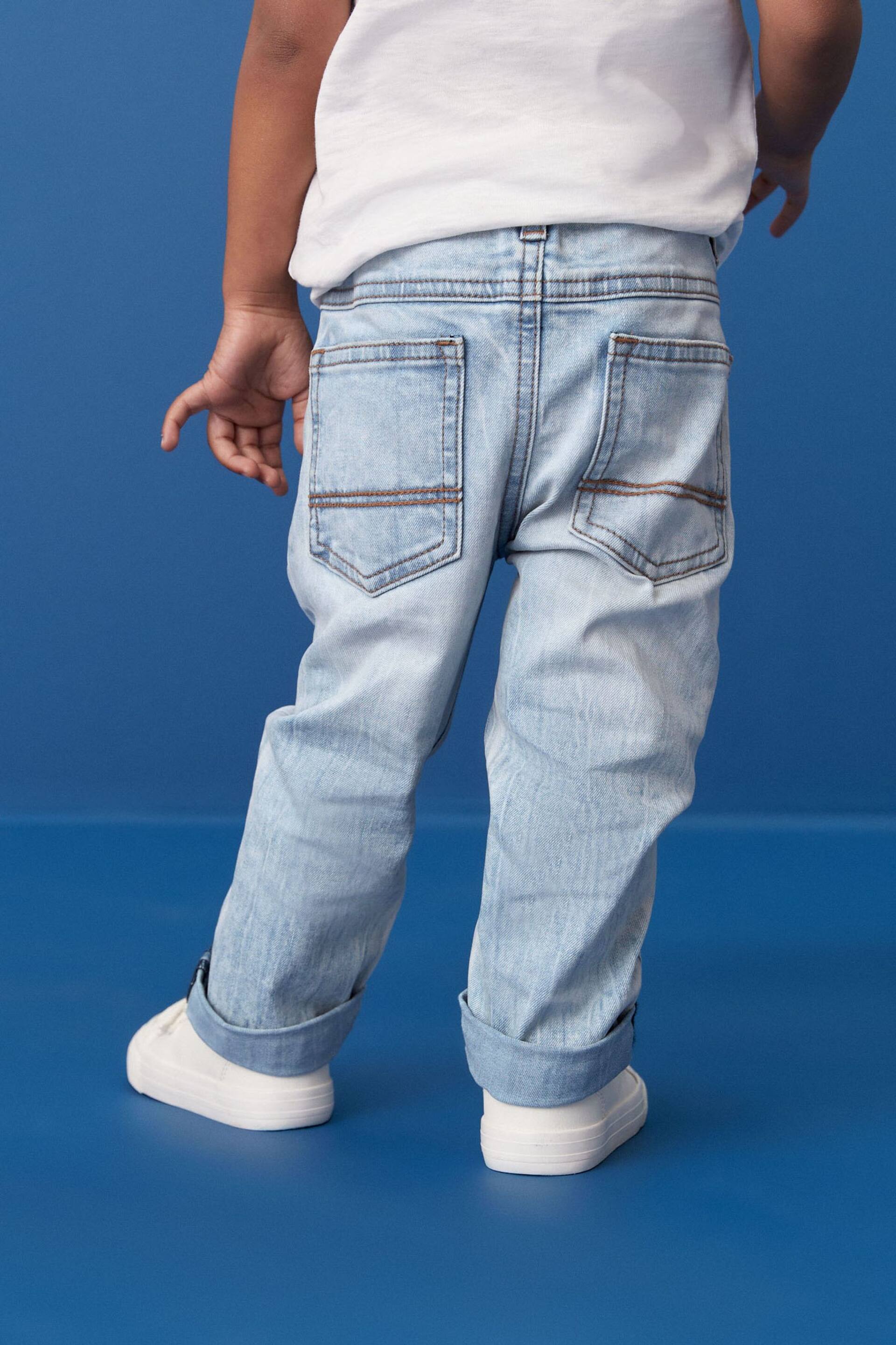 Bleach Denim Regular Fit Comfort Stretch Jeans (3mths-7yrs) - Image 2 of 5