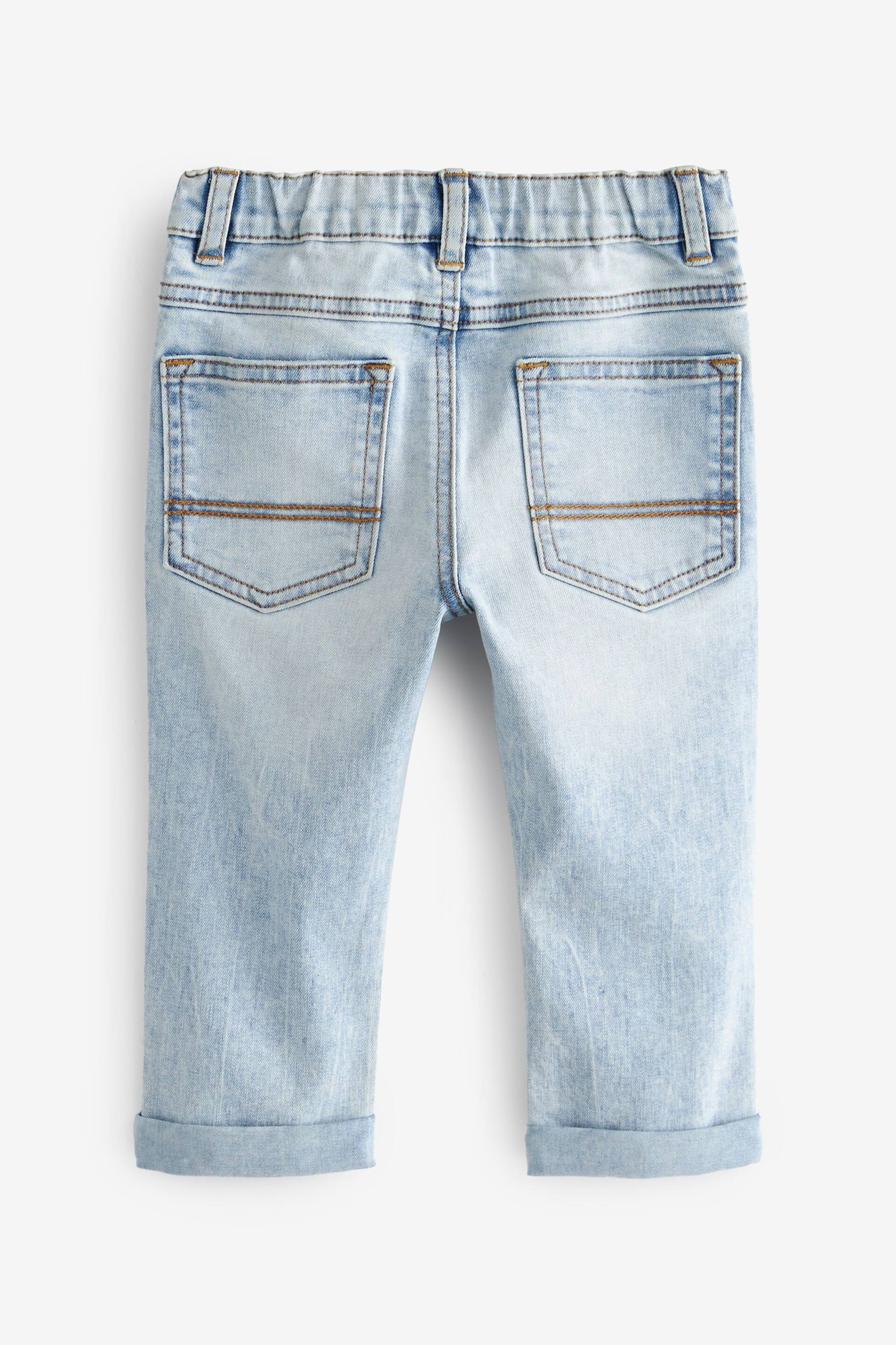 Bleach Denim Regular Fit Comfort Stretch Jeans (3mths-7yrs) - Image 4 of 5