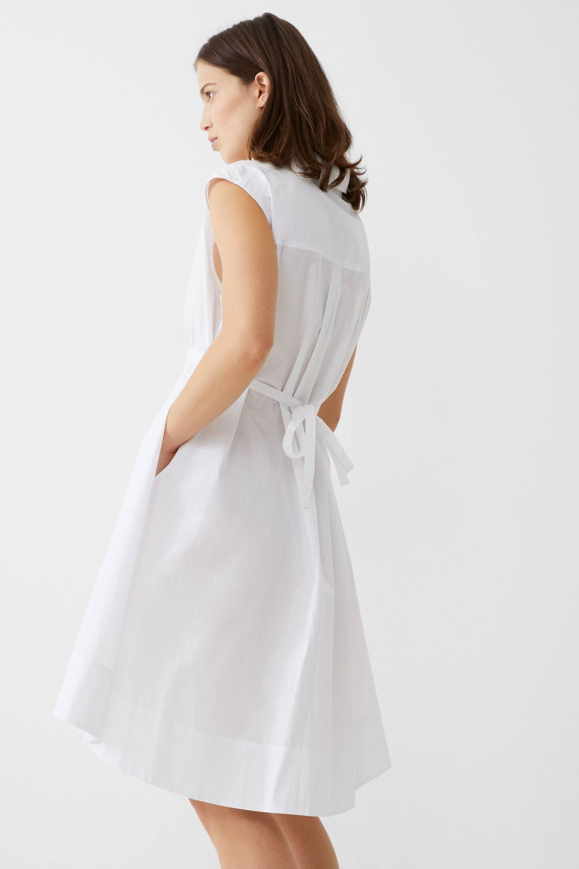 French Connection Rhodes Poplin Shirt Dress - Image 2 of 4