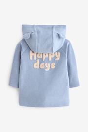 Blue Baby Soft Brushed Cotton Hooded Jacket (0mths-3yrs) - Image 2 of 10