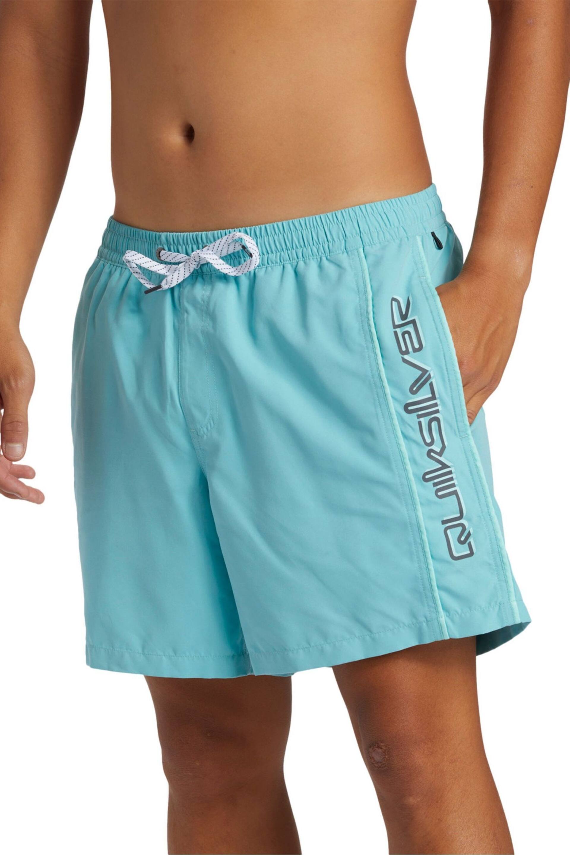 Quiksilver Blue Logo Volley Shorts - Image 4 of 7