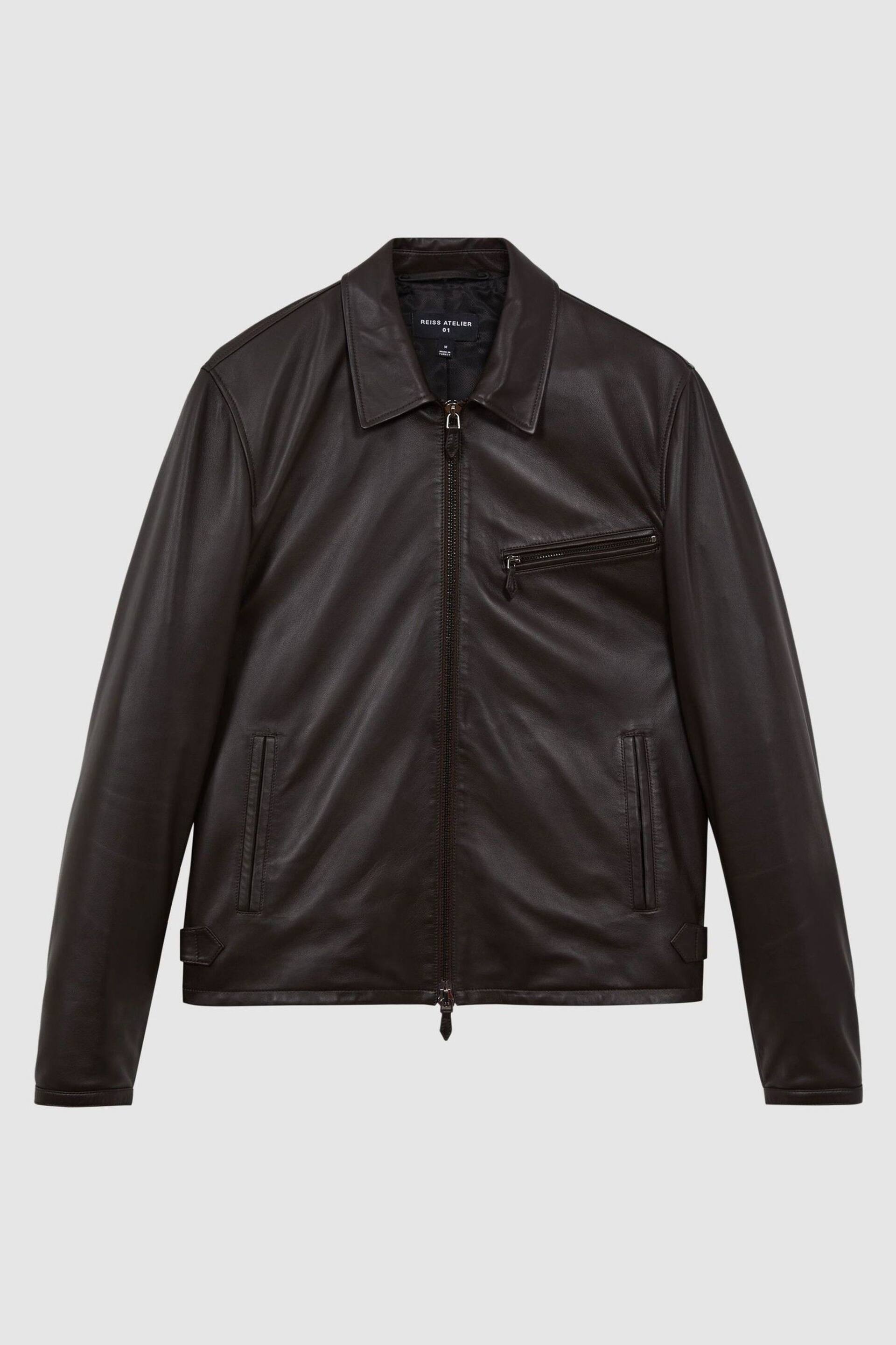 Leather Zip-Through Jacket - Image 2 of 8