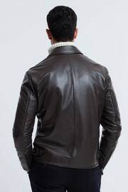 Leather Zip-Through Jacket - Image 5 of 8