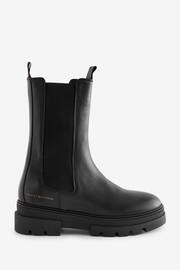 Tommy Hilfiger High Rise Chelsea Black Boots - Image 1 of 6