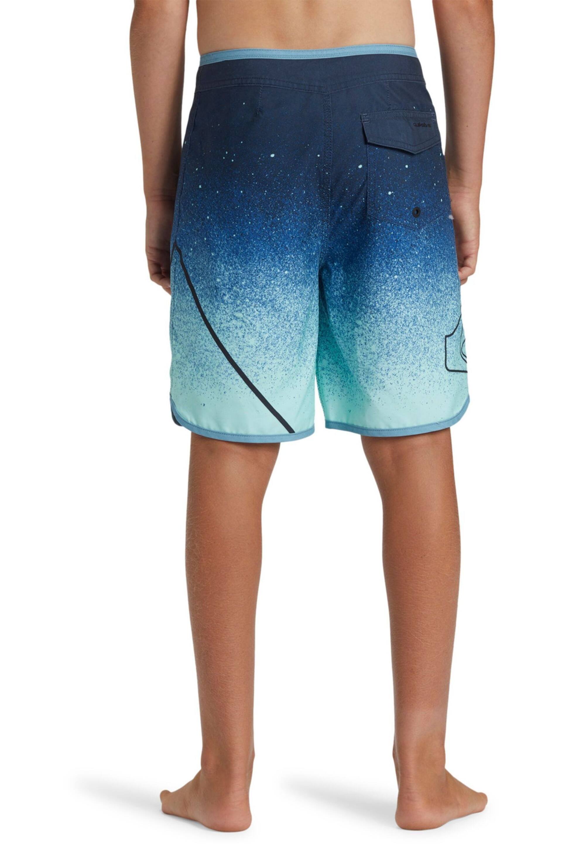 Quiksilver Boys Blue Youth Ombre Surfsilk Swim Shorts - Image 2 of 7