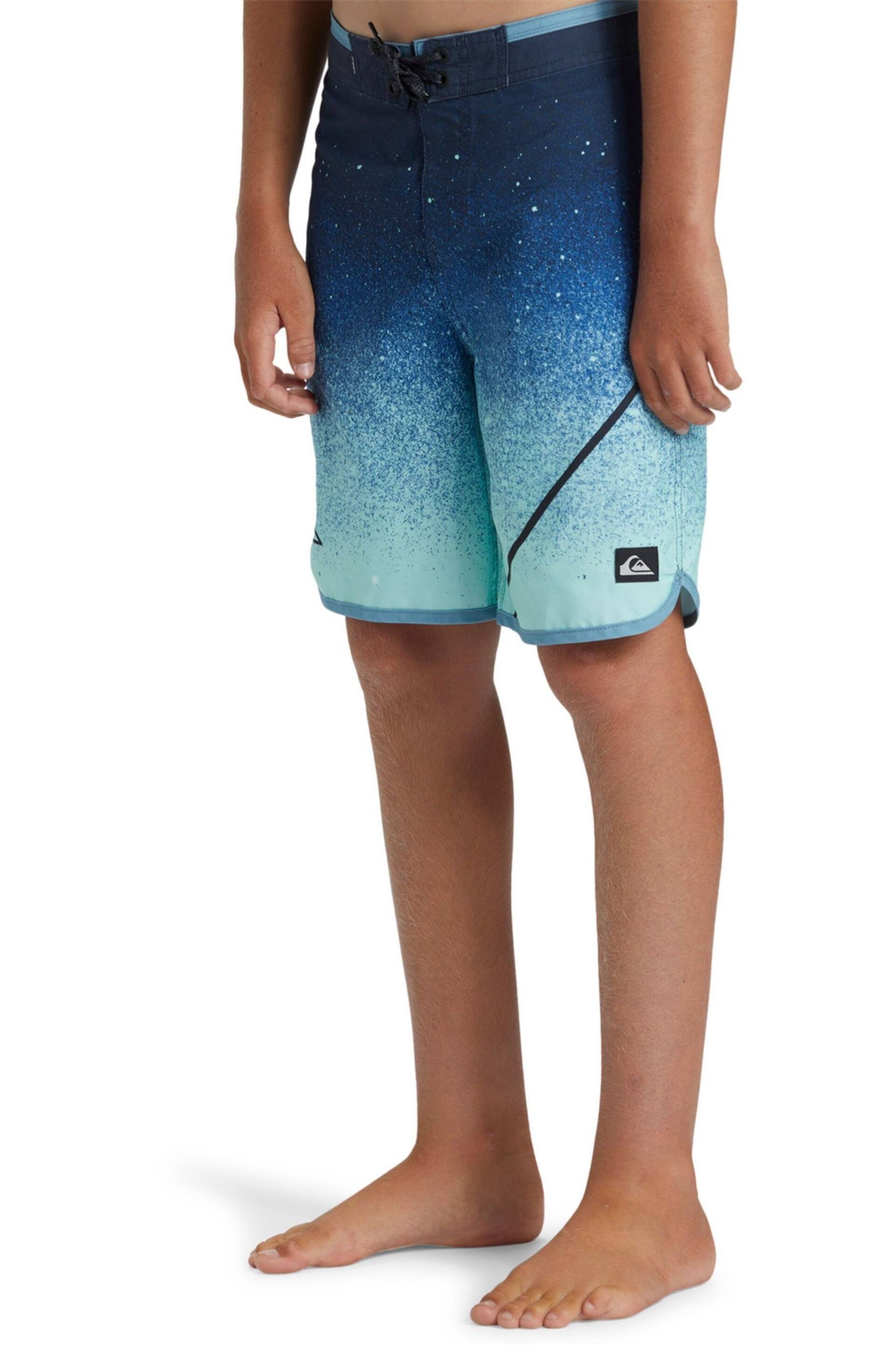 Quiksilver Boys Blue Youth Ombre Surfsilk Swim Shorts - Image 3 of 7