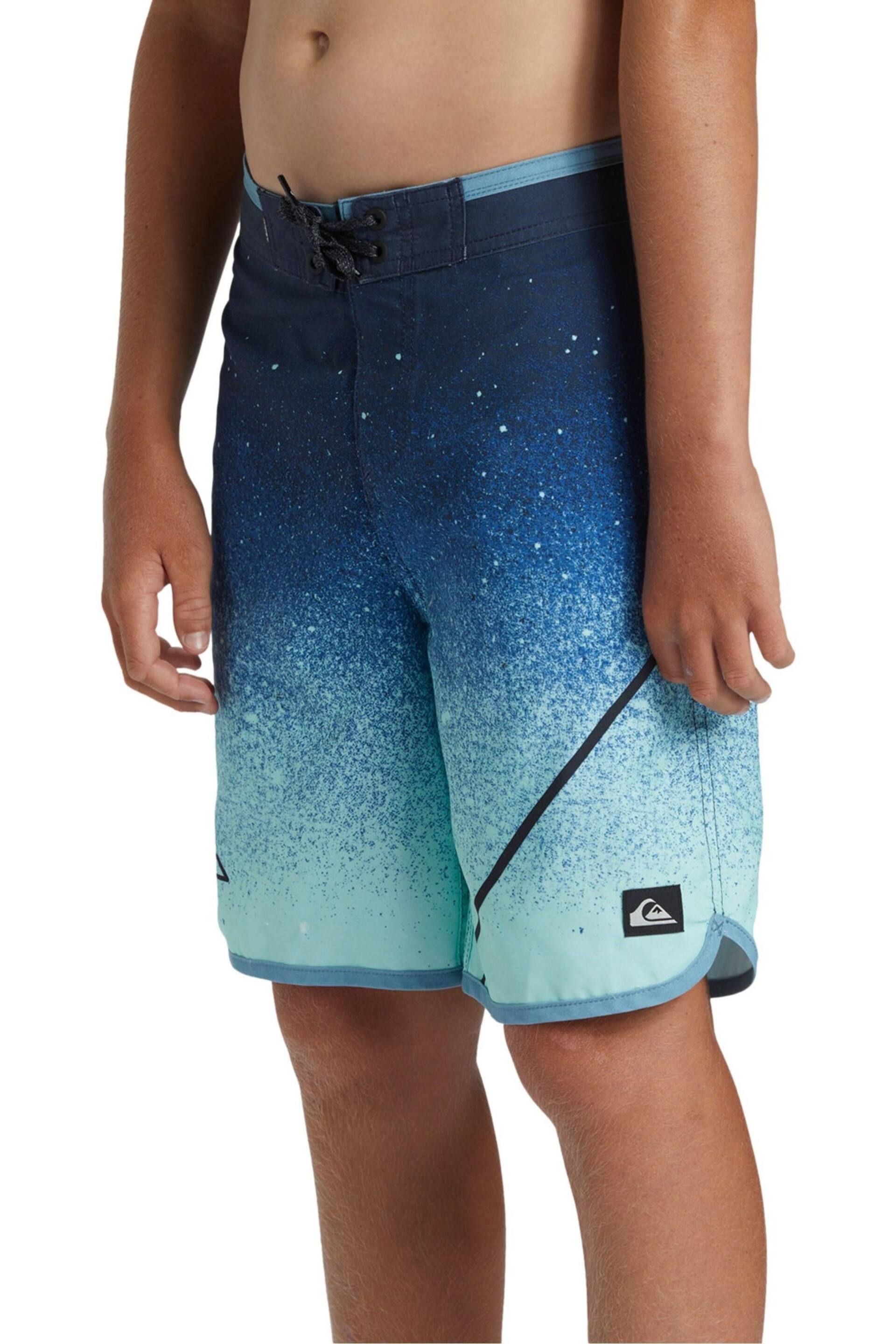 Quiksilver Boys Blue Youth Ombre Surfsilk Swim Shorts - Image 4 of 7