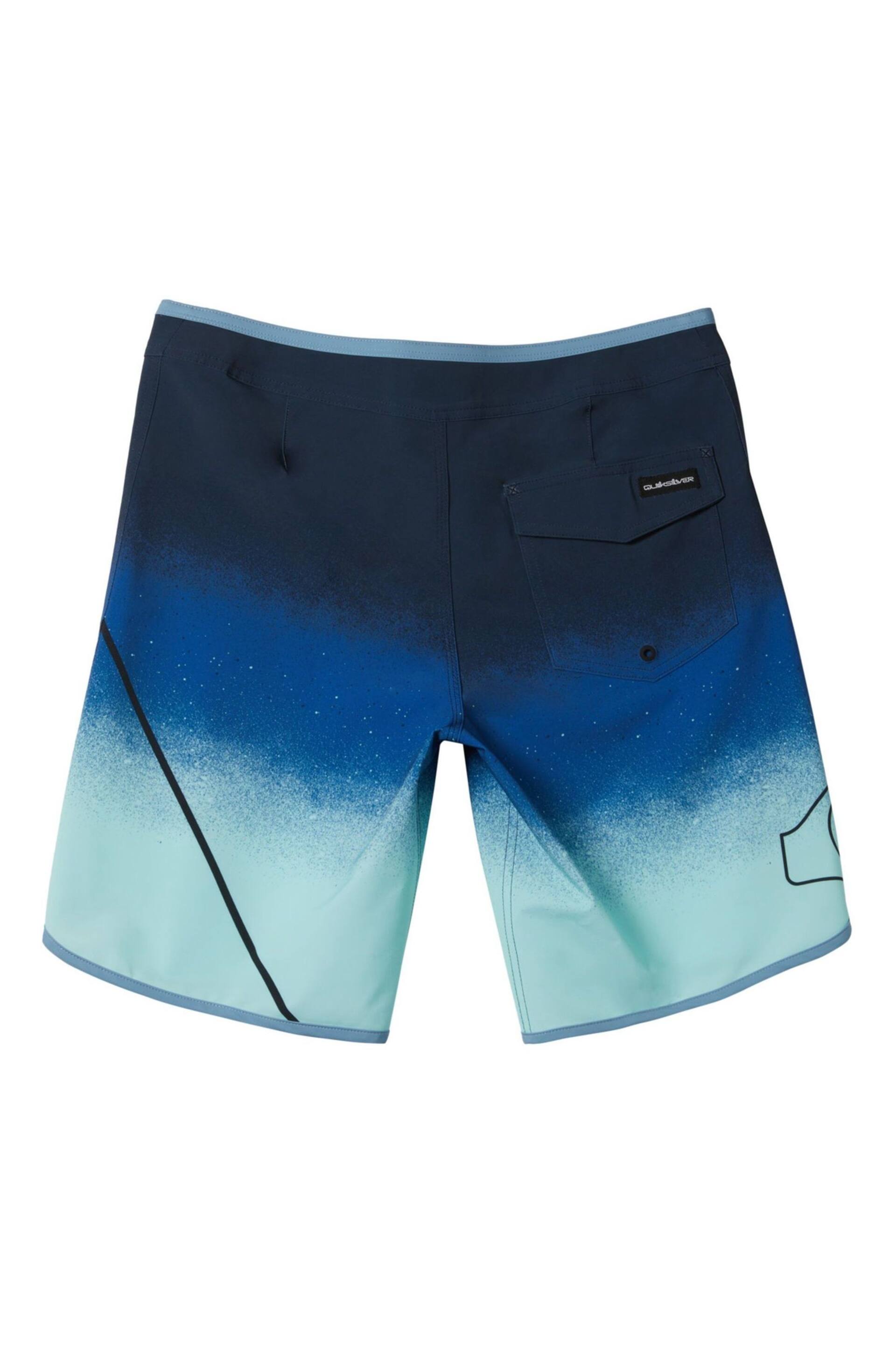 Quiksilver Boys Blue Youth Ombre Surfsilk Swim Shorts - Image 7 of 7